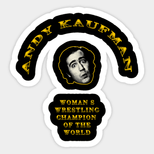 andy kaufman moon face Sticker